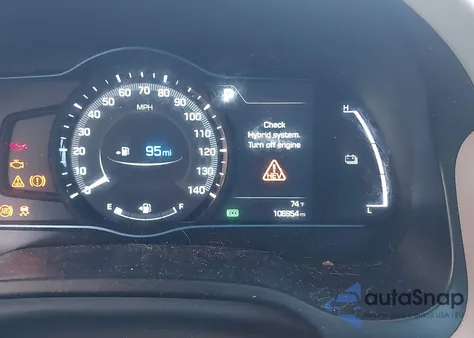 2017 Hyundai Ioniq Hybrid Limited from USA, damaged, VIN KMHC85LC4HU020910